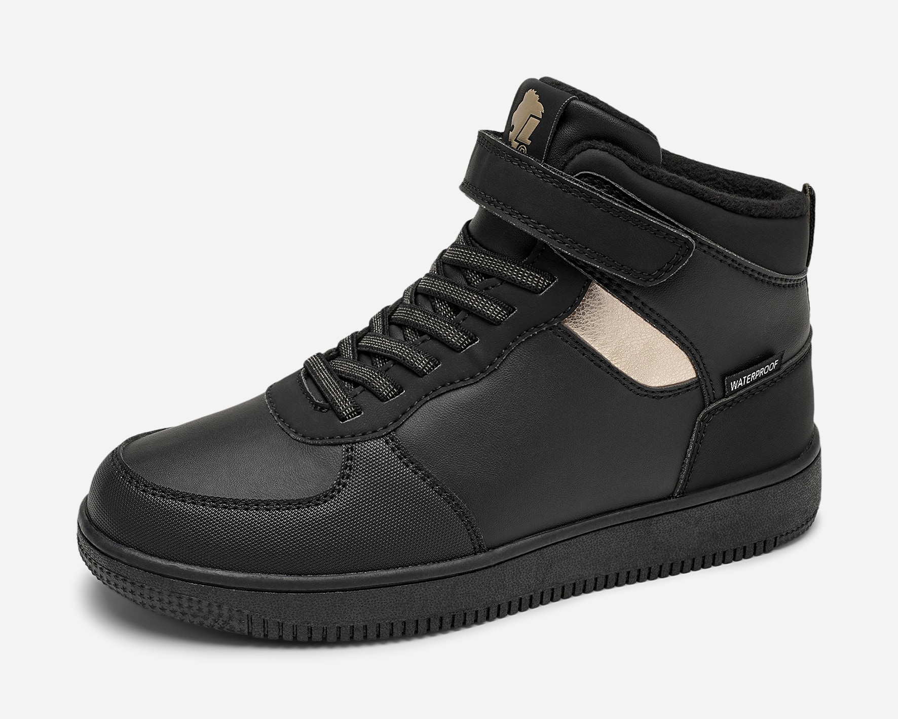 LEJON, Fleeceforet høy sneakers waterproof Sort