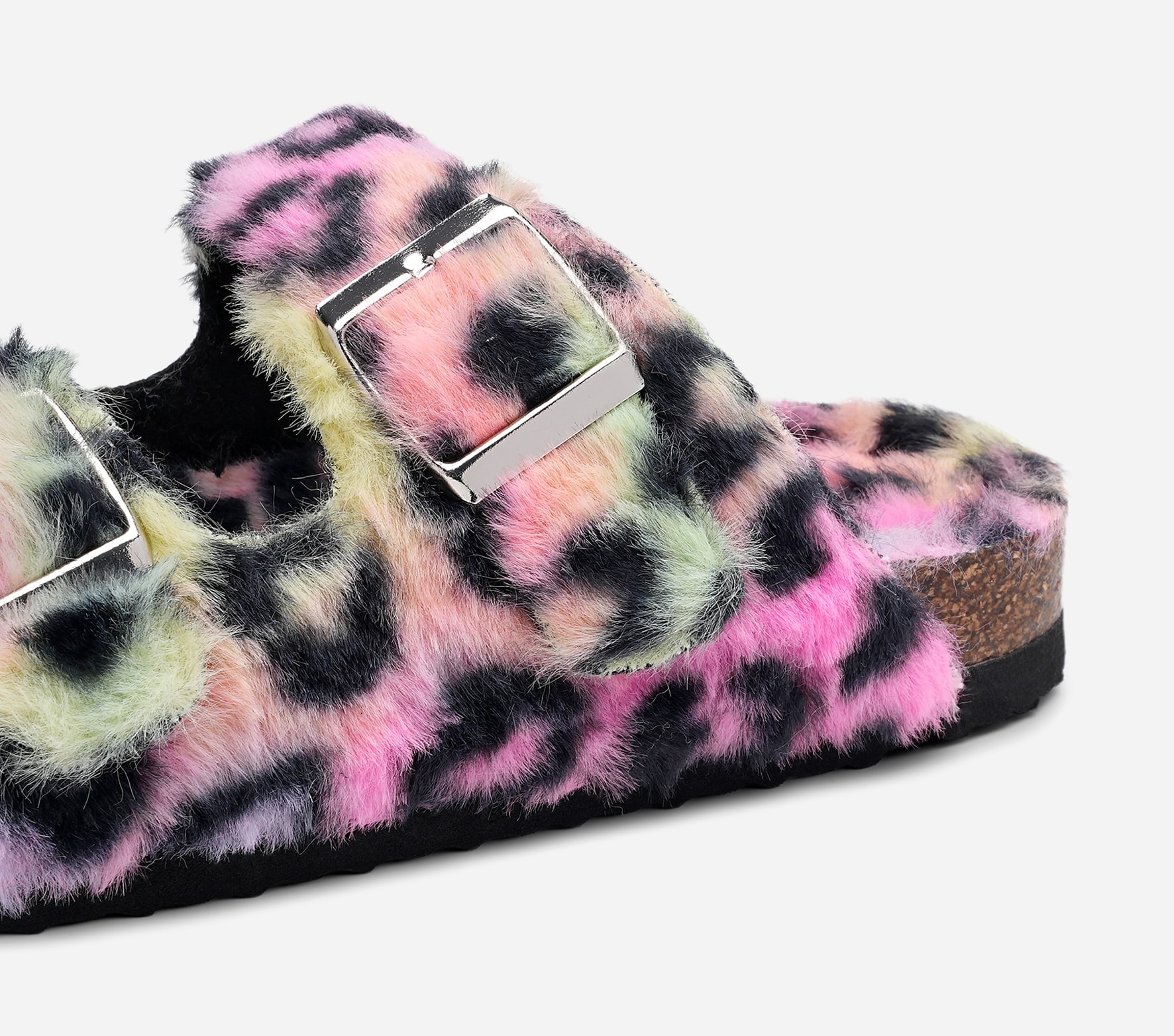 LEJON, Sandal med spenne Flerfarget
