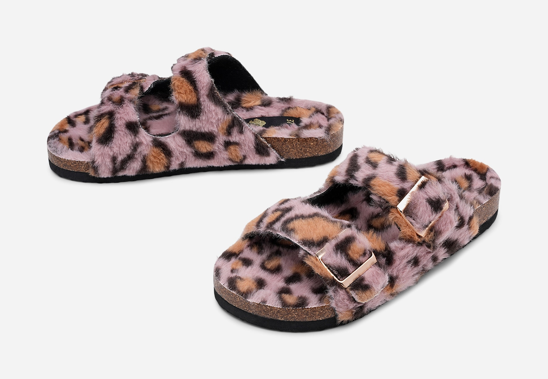 LEJON, Sandal med spenne Flerfarget