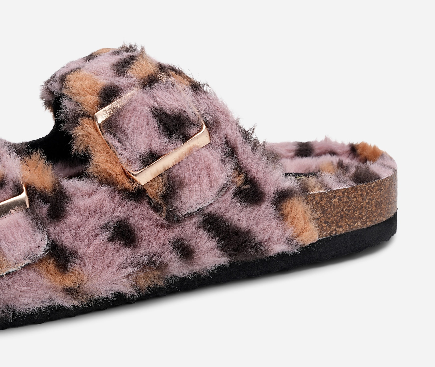 LEJON, Sandal med spenne Flerfarget