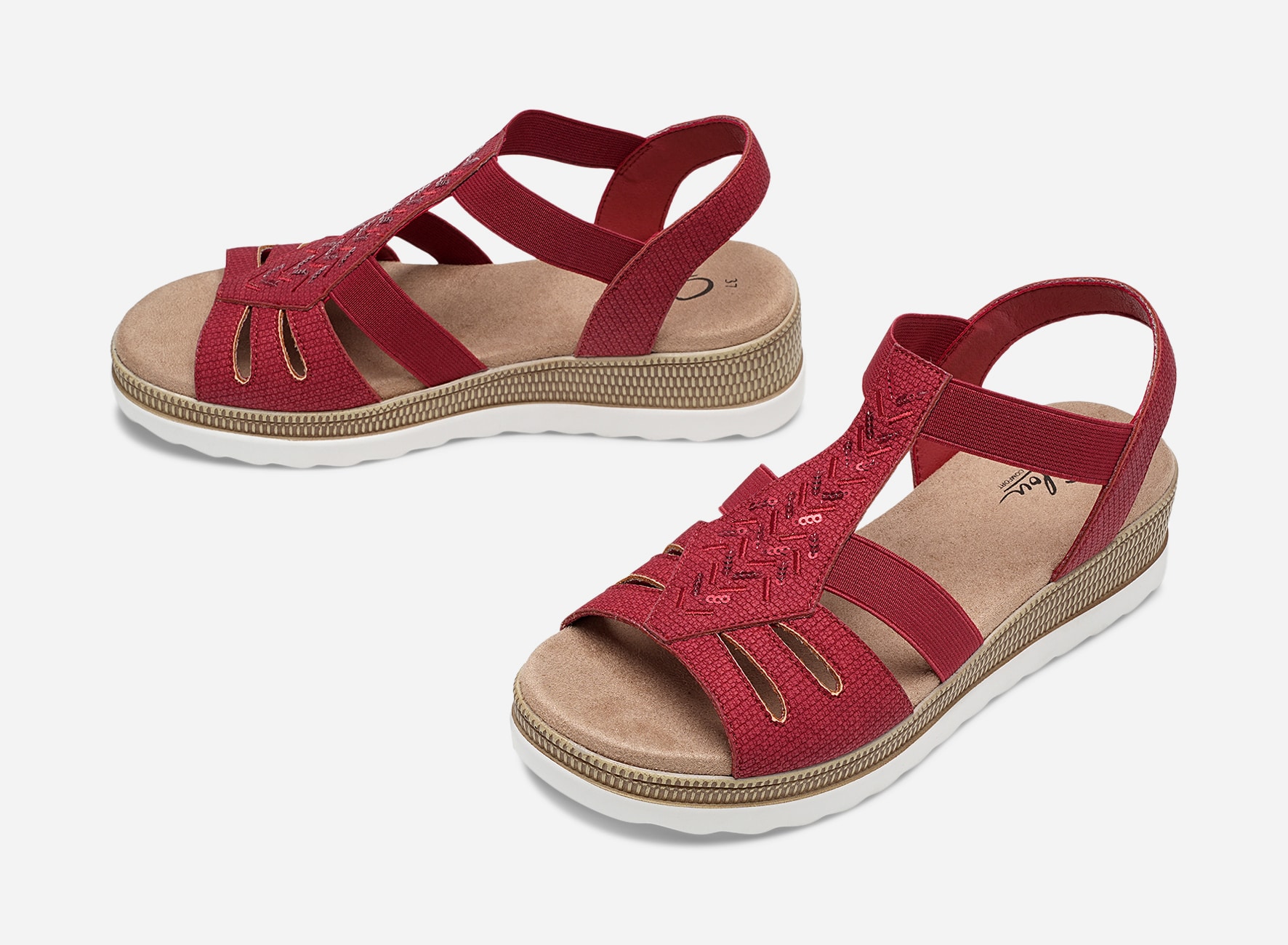 CLOU COMFORT, Sandal Rød