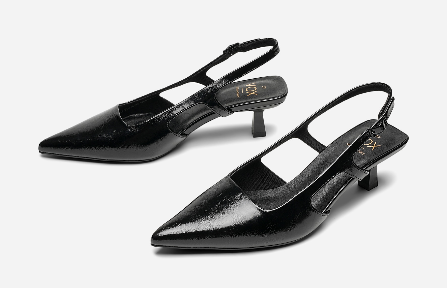 VOX, Pumps med slingback Sort