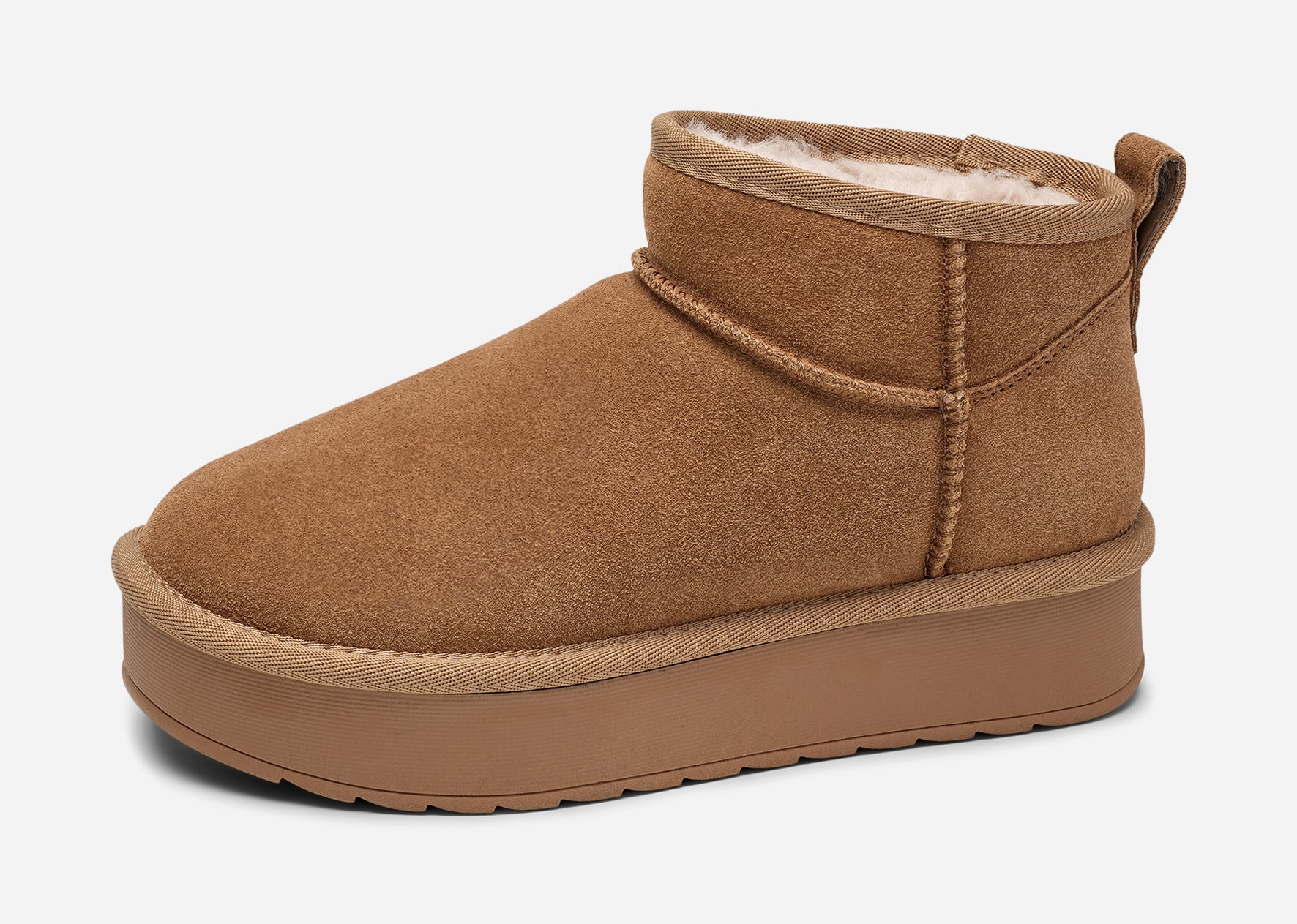 CLOU, Varmforet boots Beige