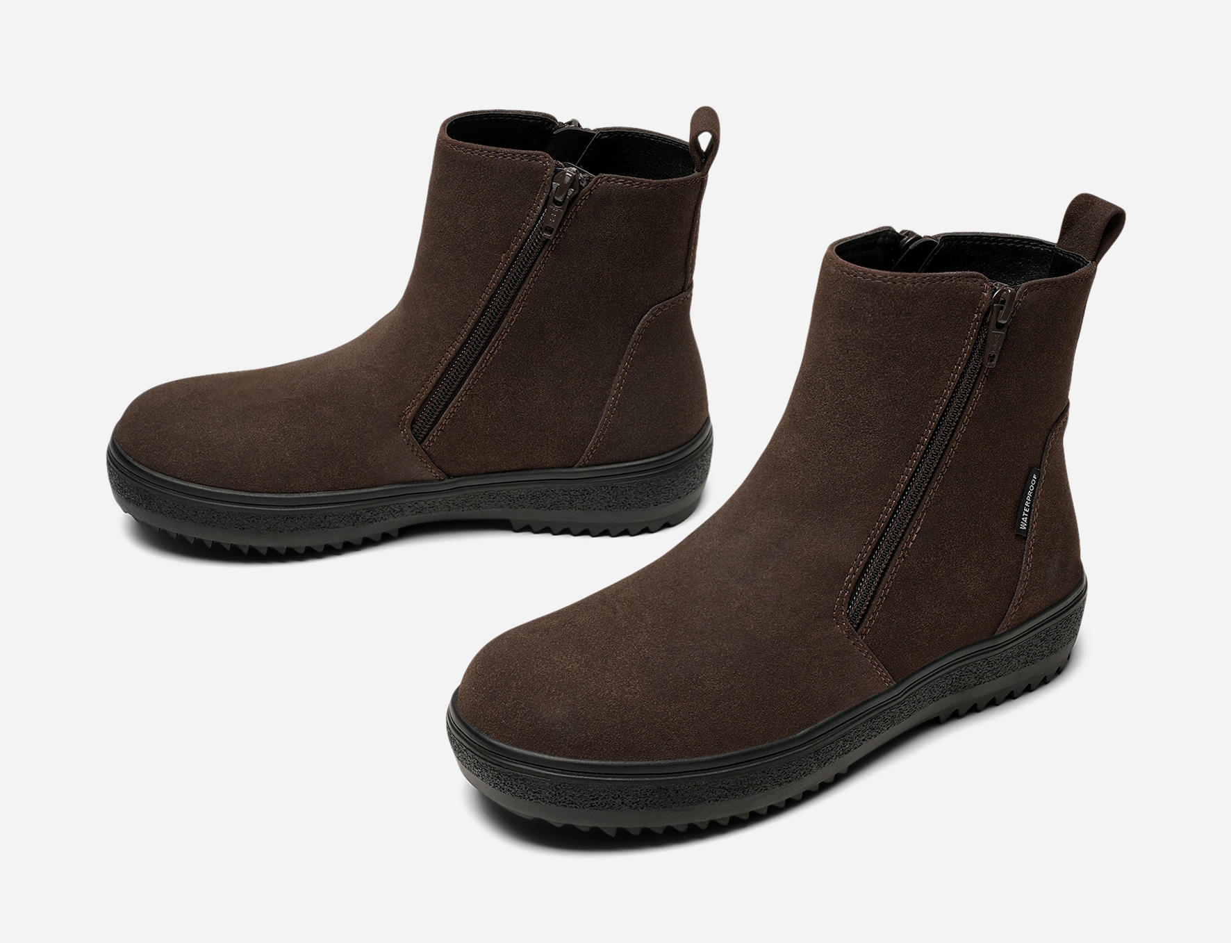 CLOU, Varmforet boot med innebygd brodd Brun