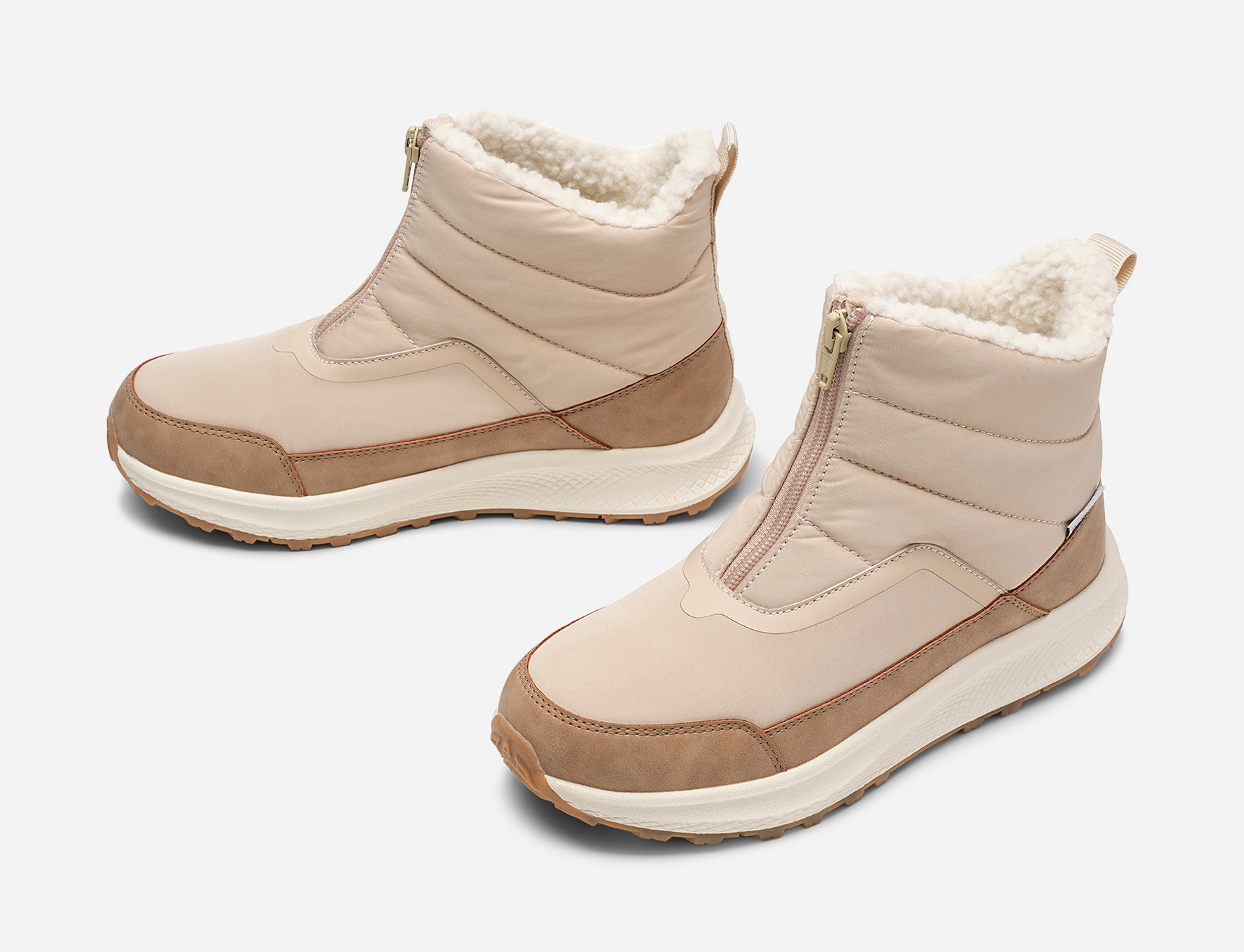 LEJON, Varmforet boots, waterproof Beige