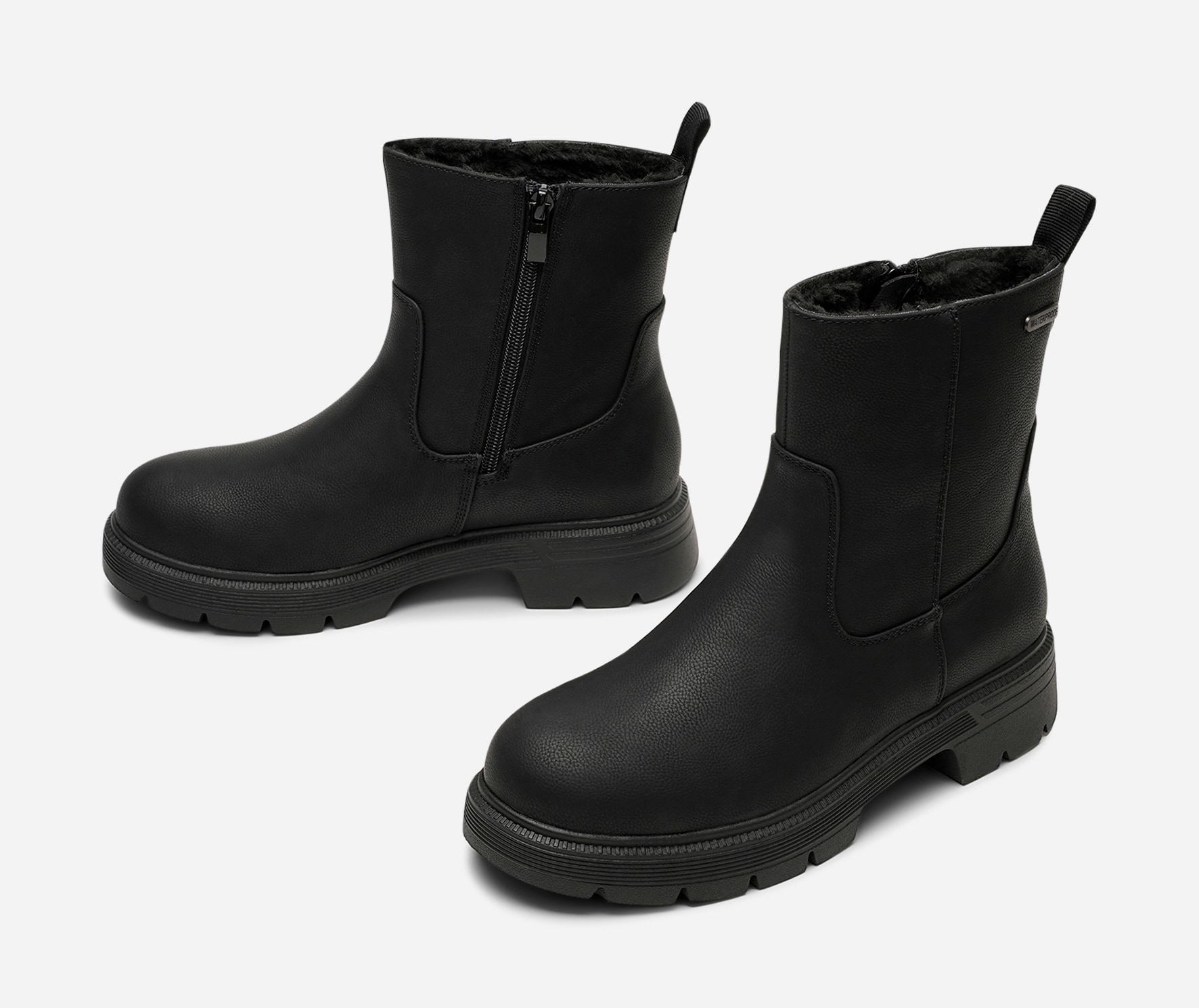 CLOU, Varmforet boot med innebygd brodd Sort