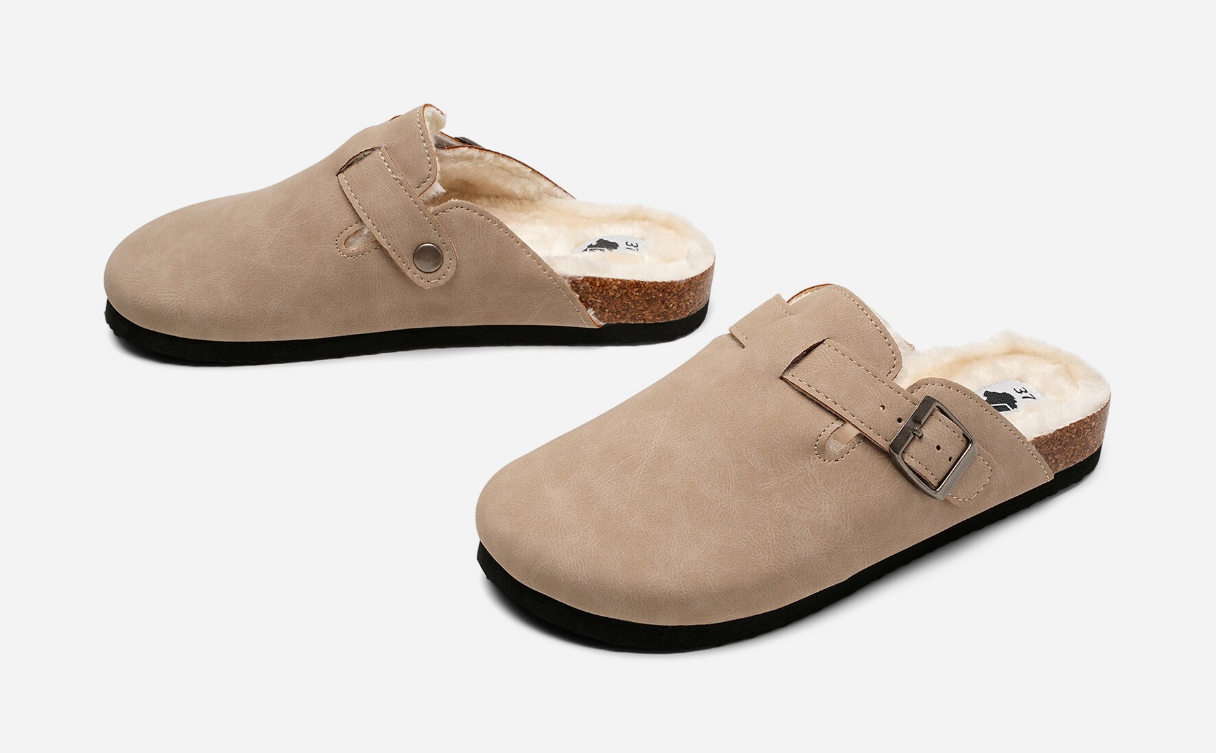 LEJON, Tøfler Beige