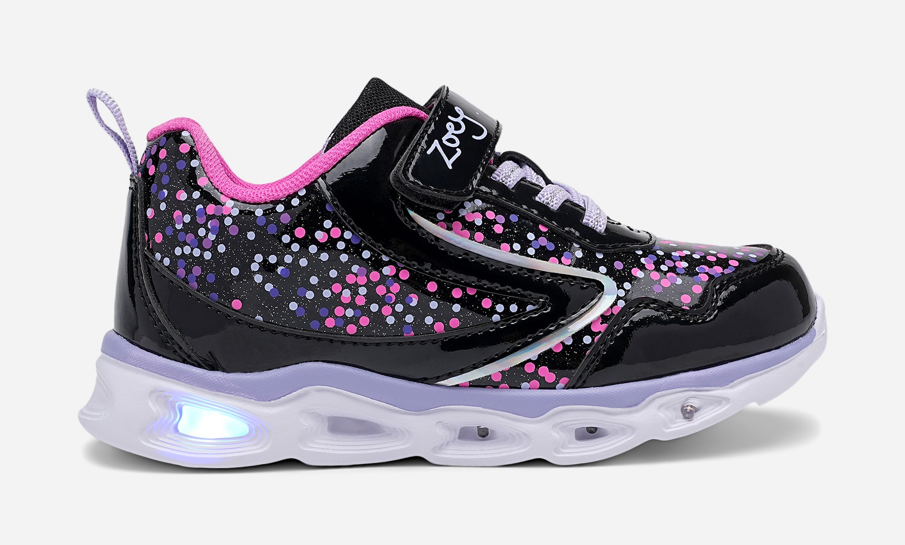 ZOEY, Blinkende sneakers Sort