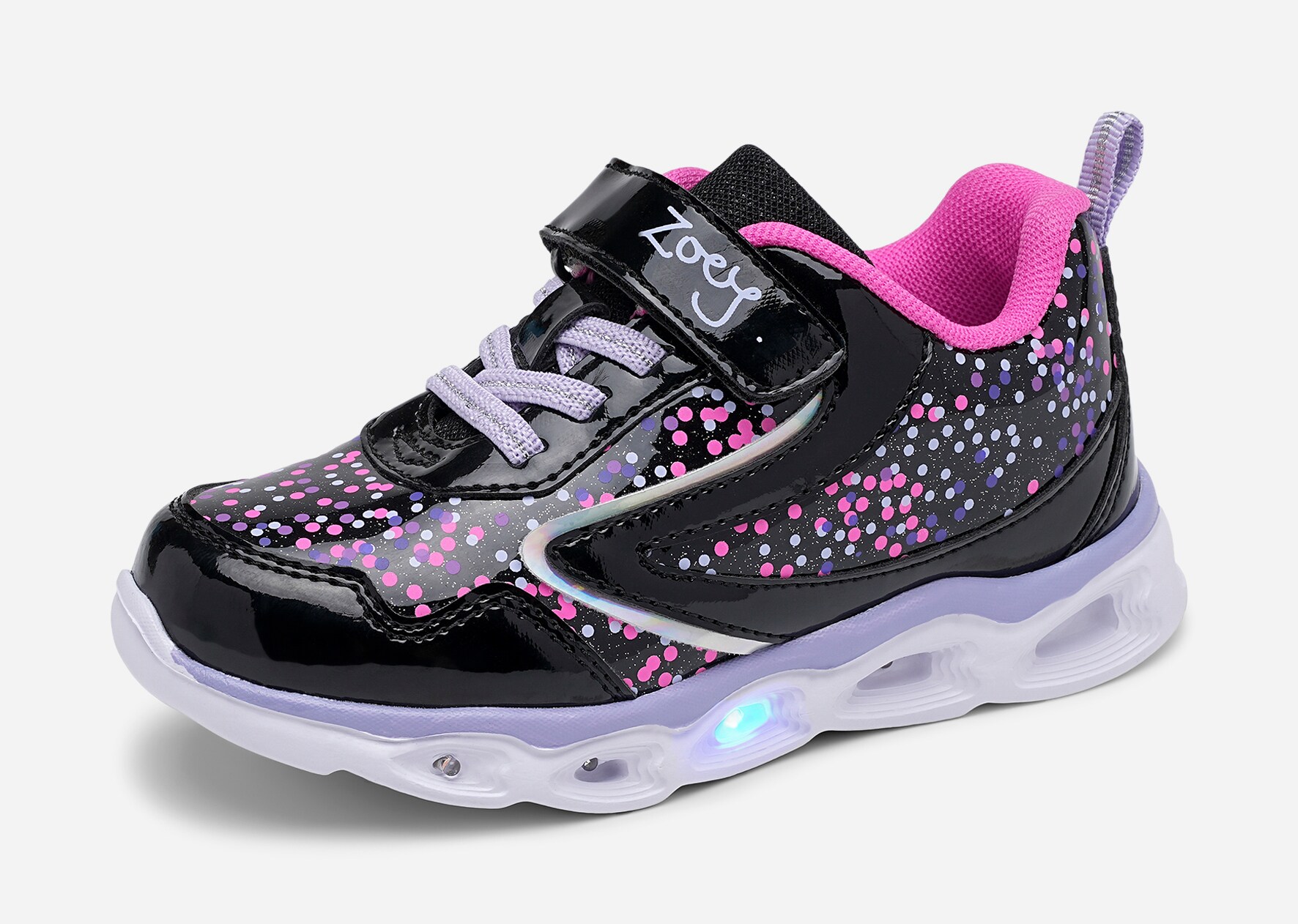 ZOEY, Blinkende sneakers Sort