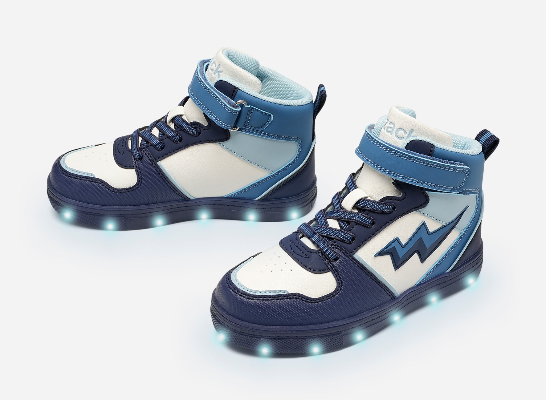 ZACK, Blinkende høye sneakers Blå