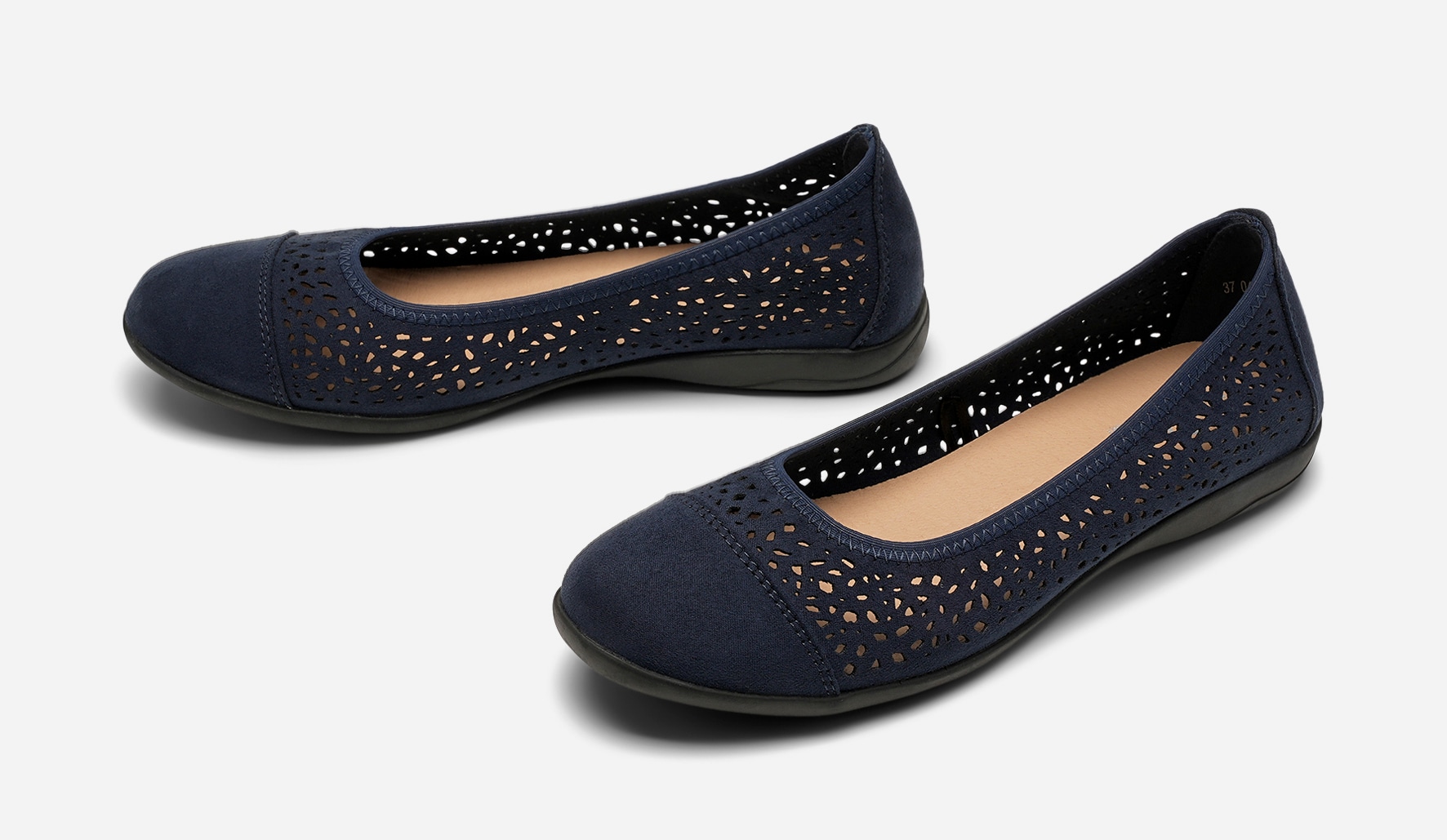 CLOU COMFORT, Ballerinasko Blå