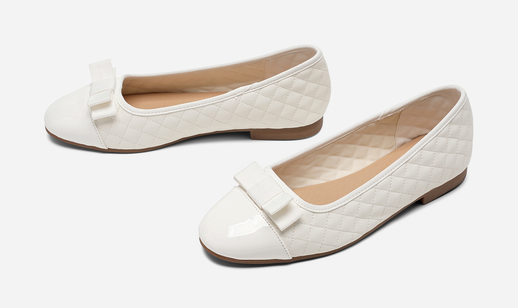 CLOU COMFORT, Ballerinasko Hvit