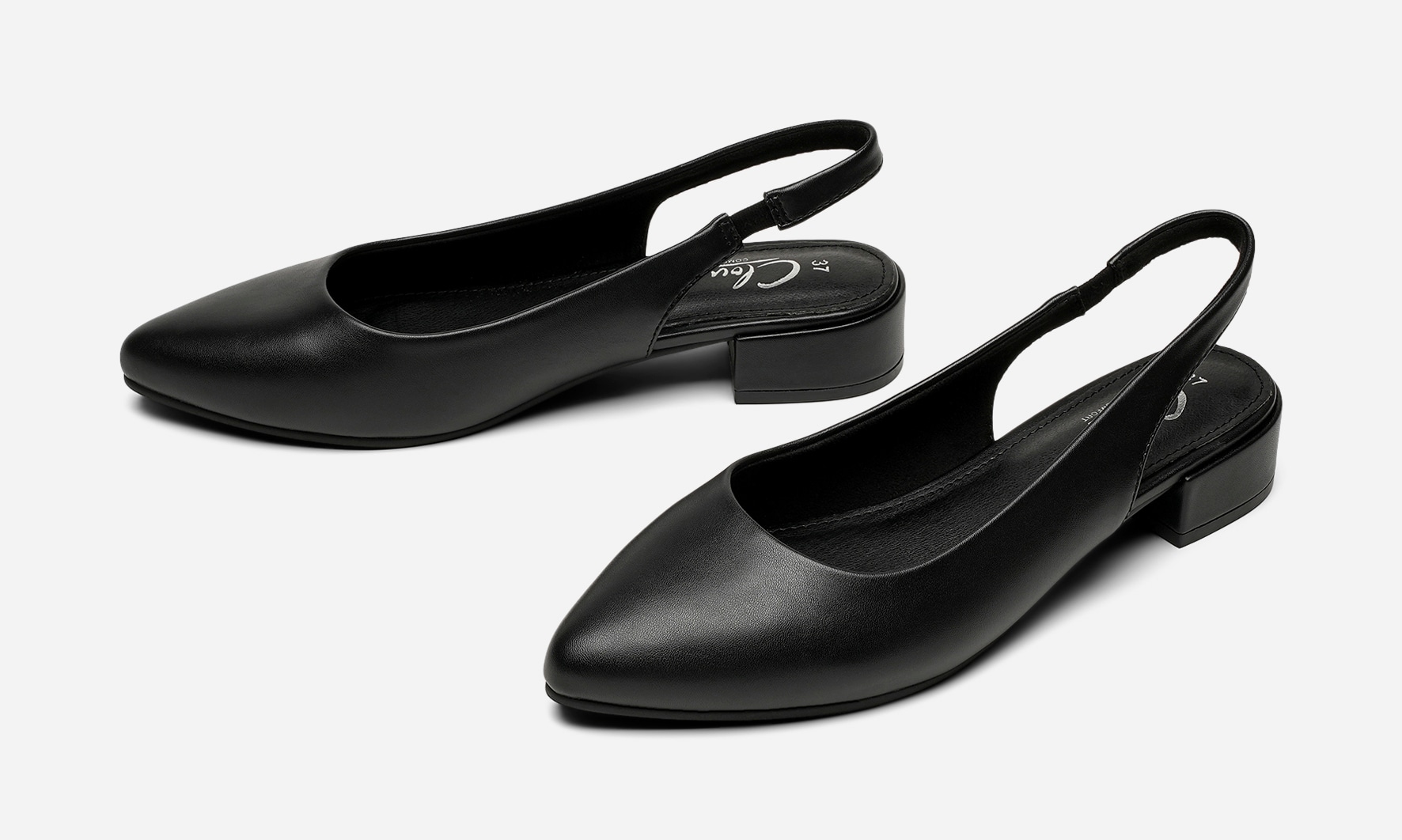 CLOU COMFORT, Pumps med slingback Sort