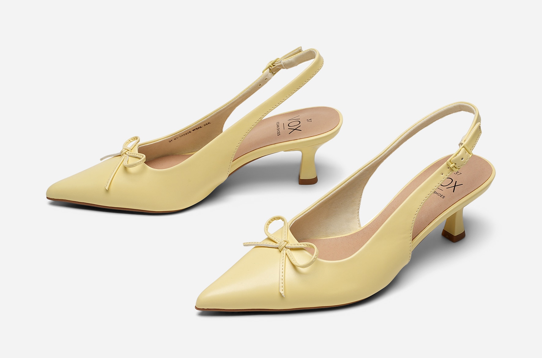 VOX, Pumps med slingback Gul