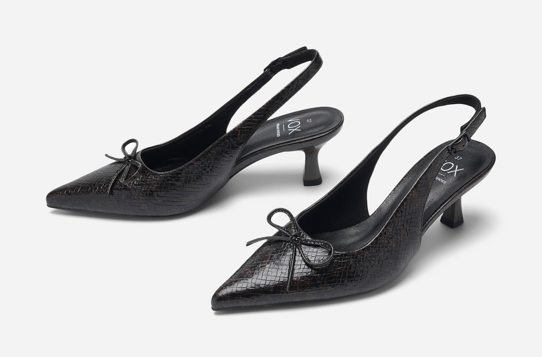 VOX, Pumps med slingback Brun