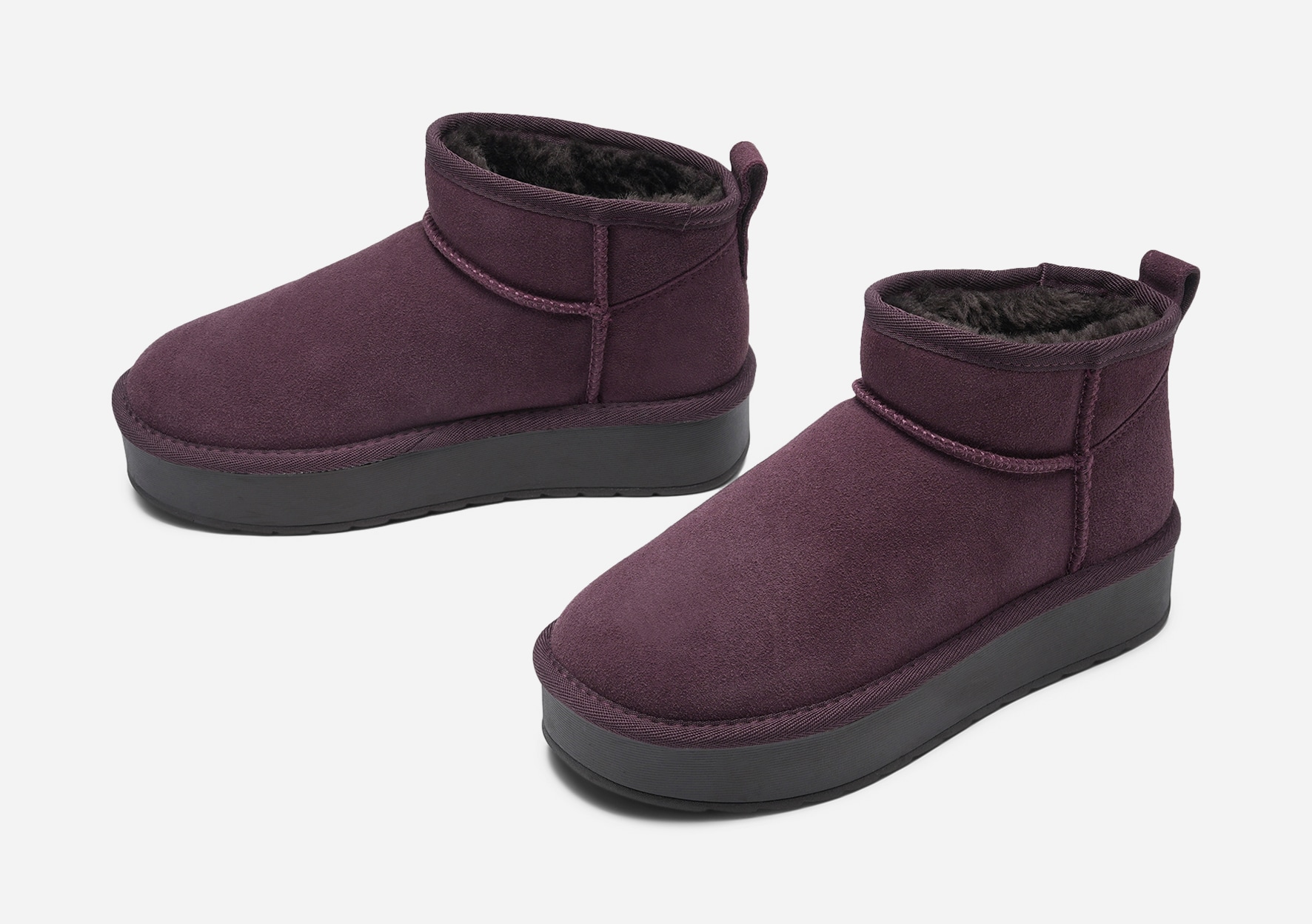 CLOU, Varmforet boots Lilla